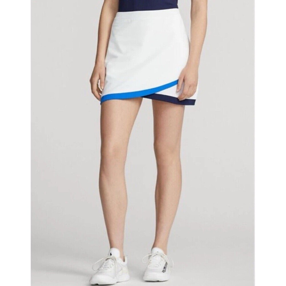 RLX RALPH LAUREN New SMALL Skort Golf Dry Wicking Jersey Knit Wrap Petal Hemline
